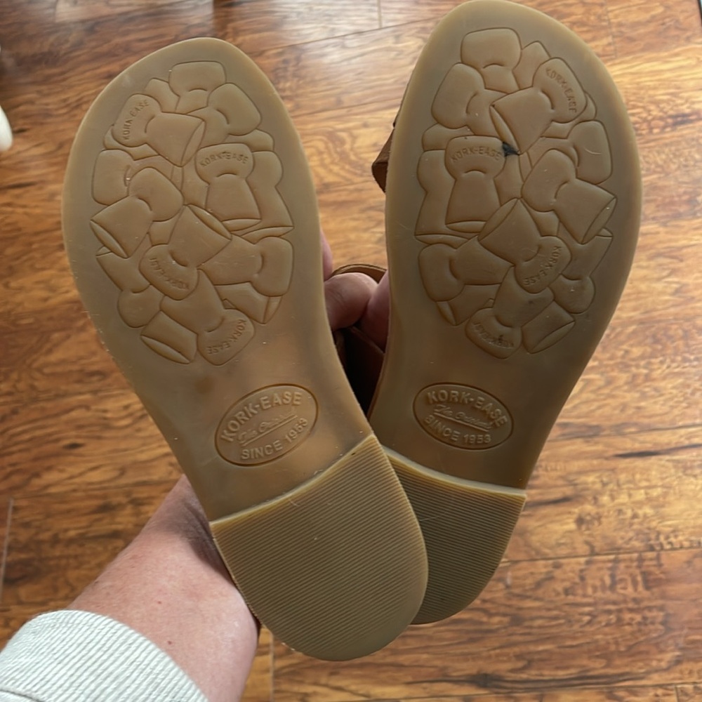 Kork Ease Women's Pine Tan Brown Leather Slide Sandals Shoe Size 7 - Picture 10 of 10